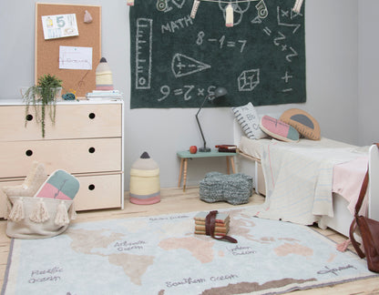 Washable Rug World Map