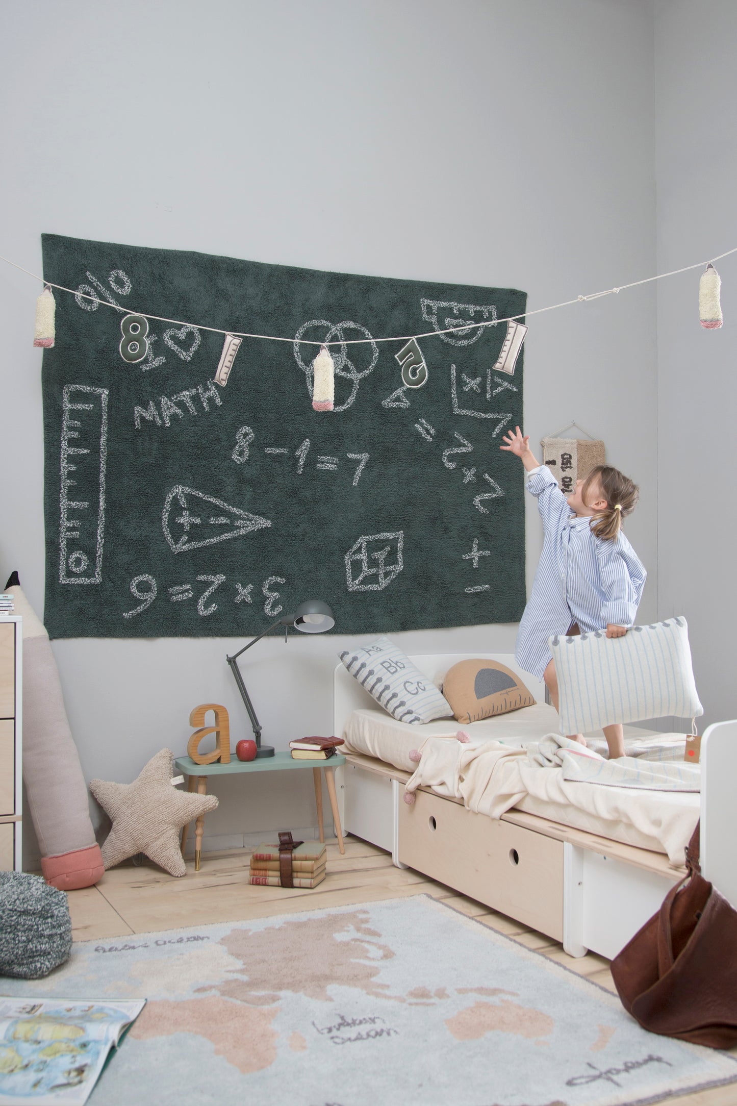Washable Rug World Map