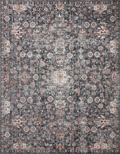 Alyssa Rug in Charcoal/Rust