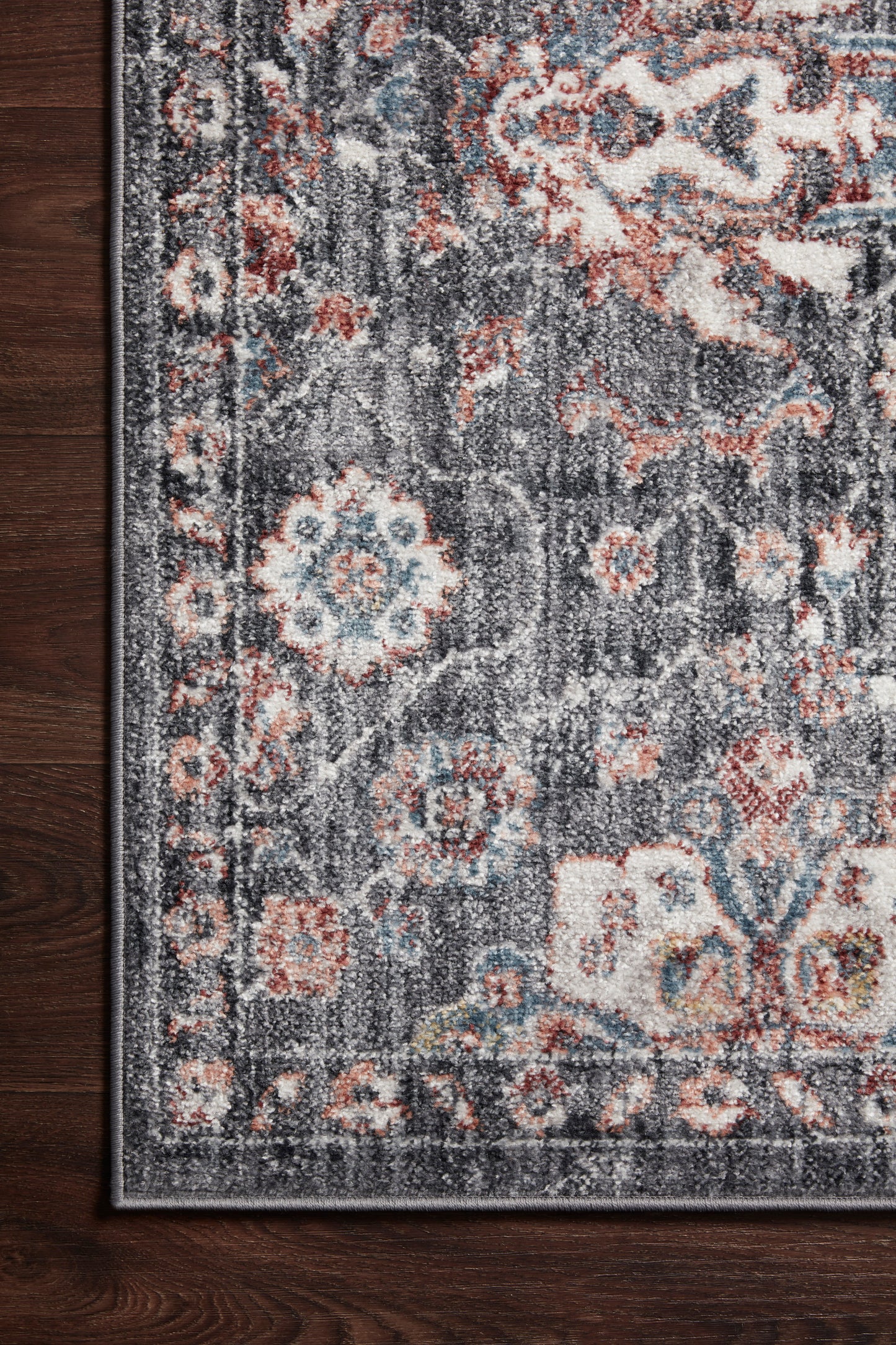 Alyssa Rug in Charcoal/Rust