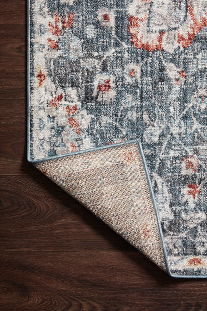 Alyssa Rug in Blue/Rust