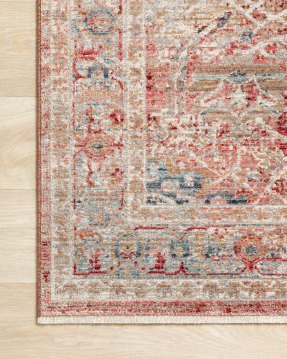 Delphine Rug in Red/Ivory