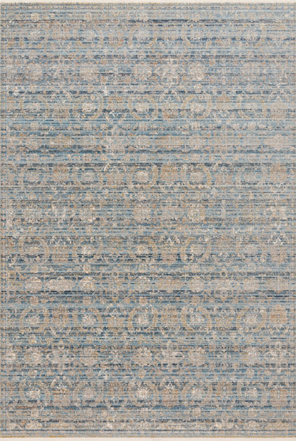 Delphine Rug in Ocean/Gold