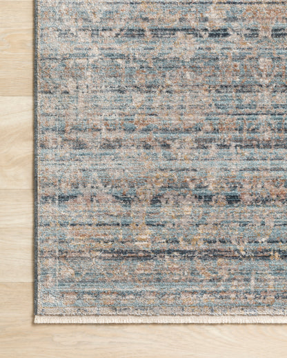 Delphine Rug in Ocean/Gold
