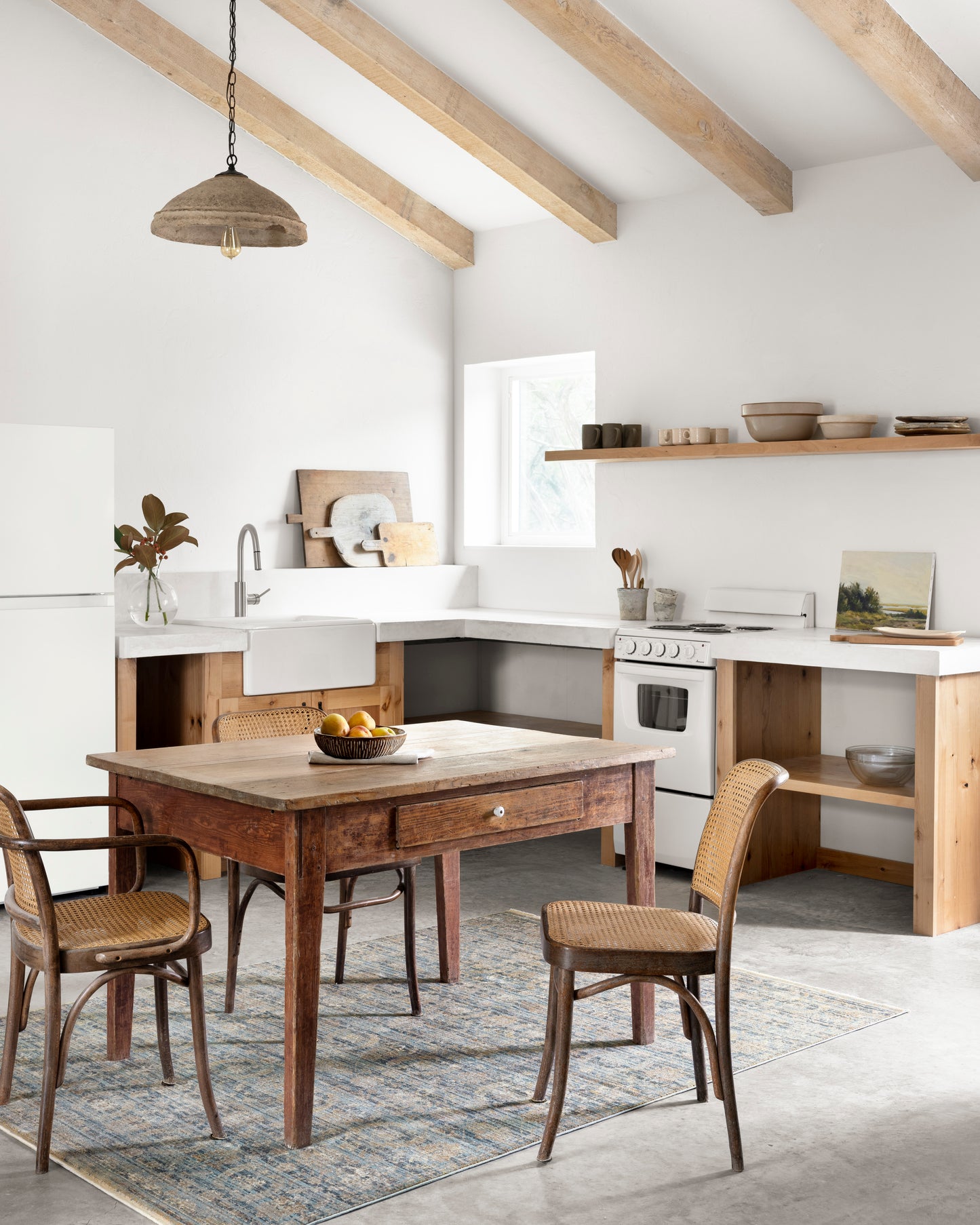 Delphine Rug in Ocean/Gold