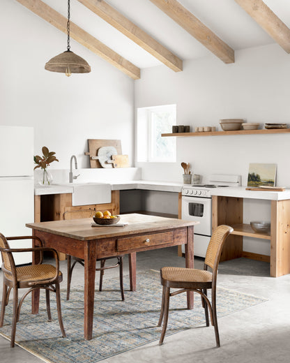 Delphine Rug in Ocean/Gold