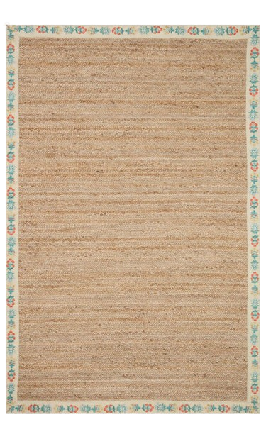 Costa Rug in Mughal Rose Natural/Cream