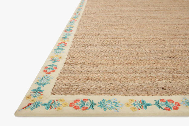 Costa Rug in Mughal Rose Natural/Cream