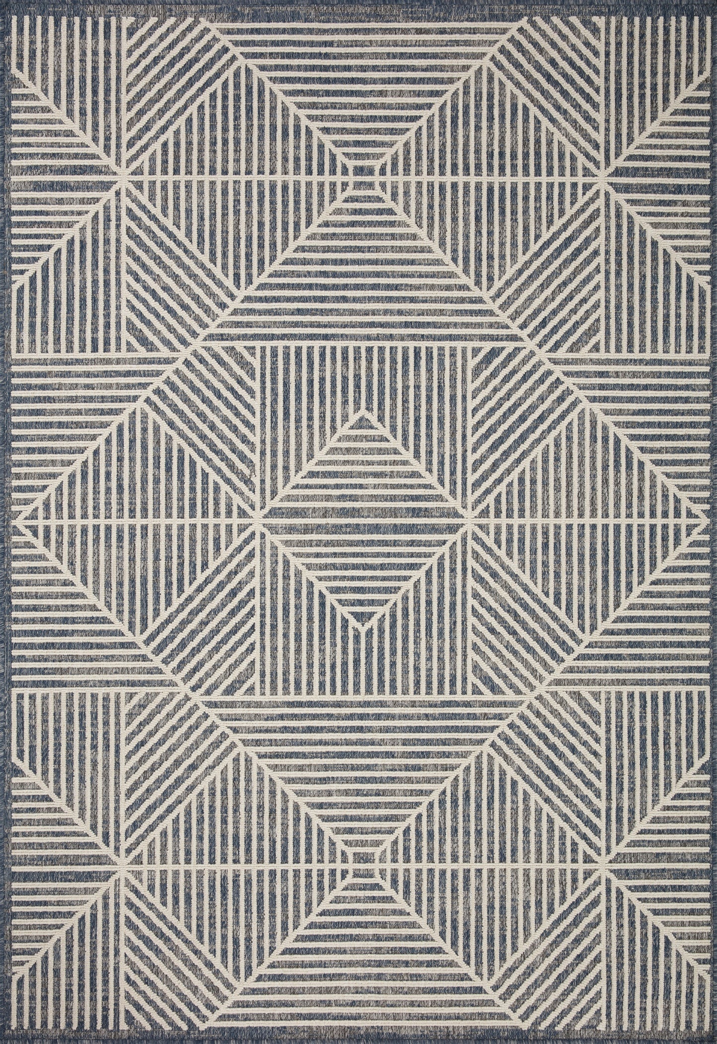 Colombus Rug in 03 Denim/Ivory