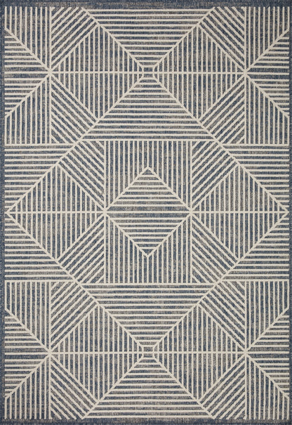 Colombus Rug in 03 Denim/Ivory
