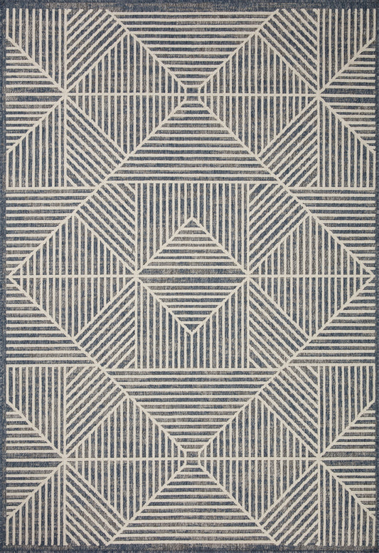 Colombus Rug in 03 Denim/Ivory