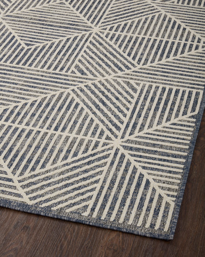 Colombus Rug in 03 Denim/Ivory