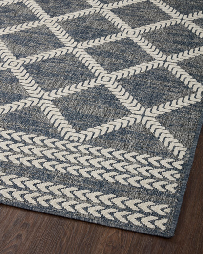 Colombus Rug in 05 Denim/Ivory