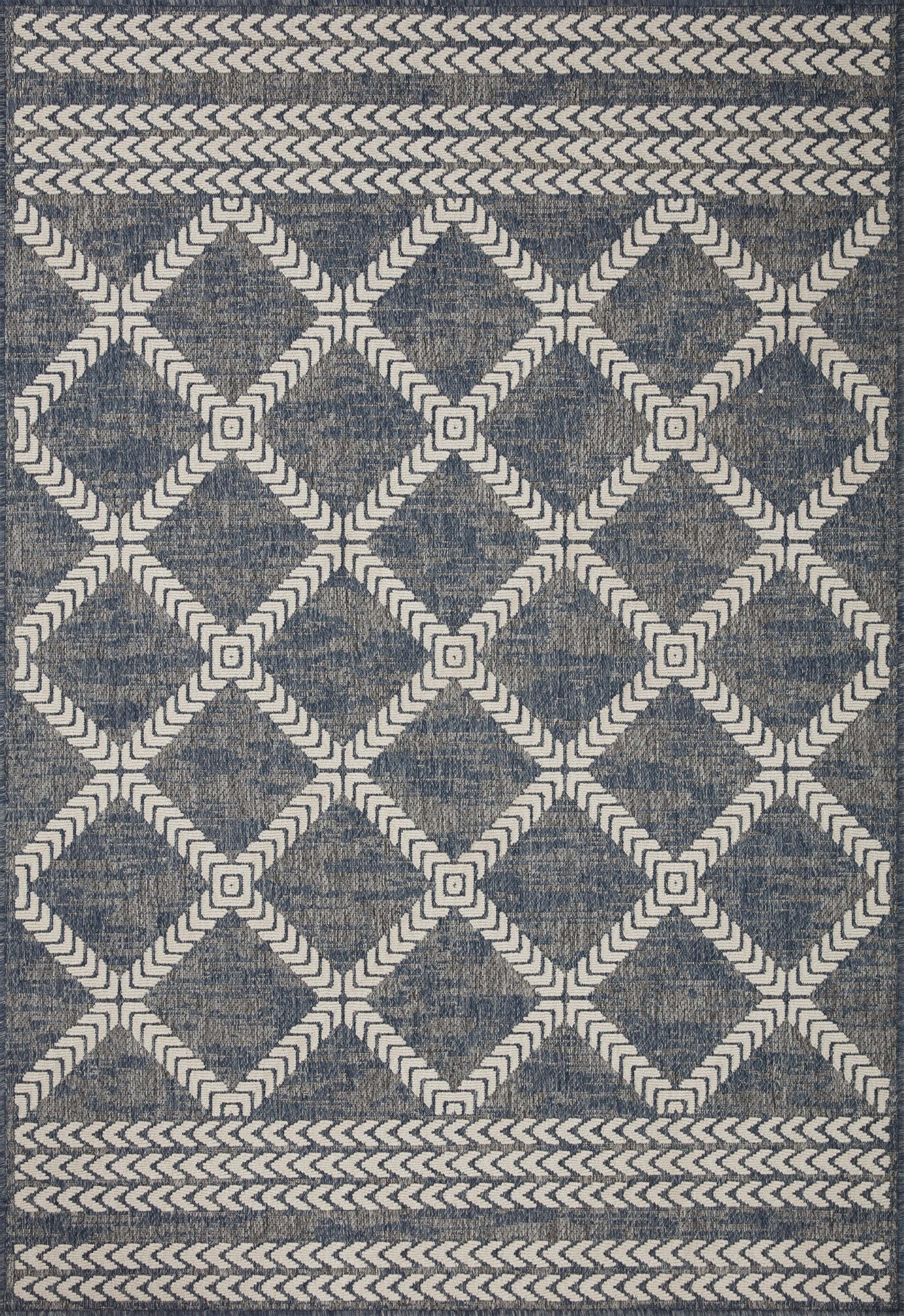 Colombus Rug in 05 Denim/Ivory