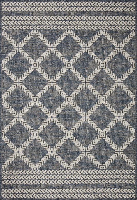 Colombus Rug in 05 Denim/Ivory