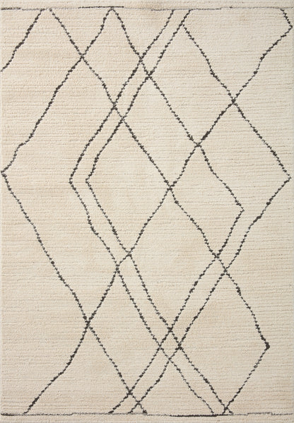 Ines Rug in Ivory/Charcoal