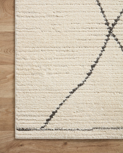 Ines Rug in Ivory/Charcoal