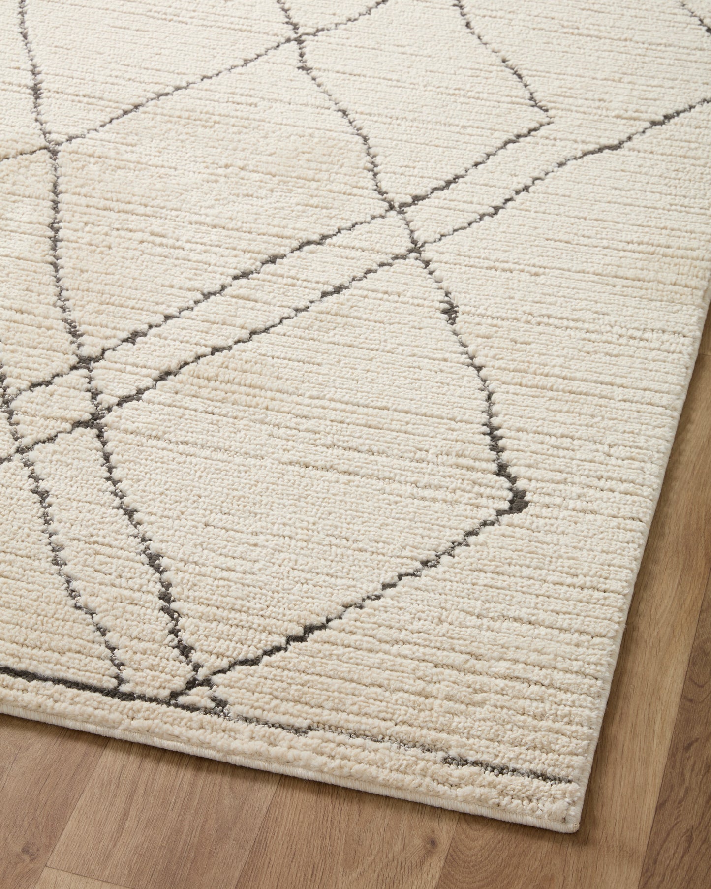 Ines Rug in Ivory/Charcoal