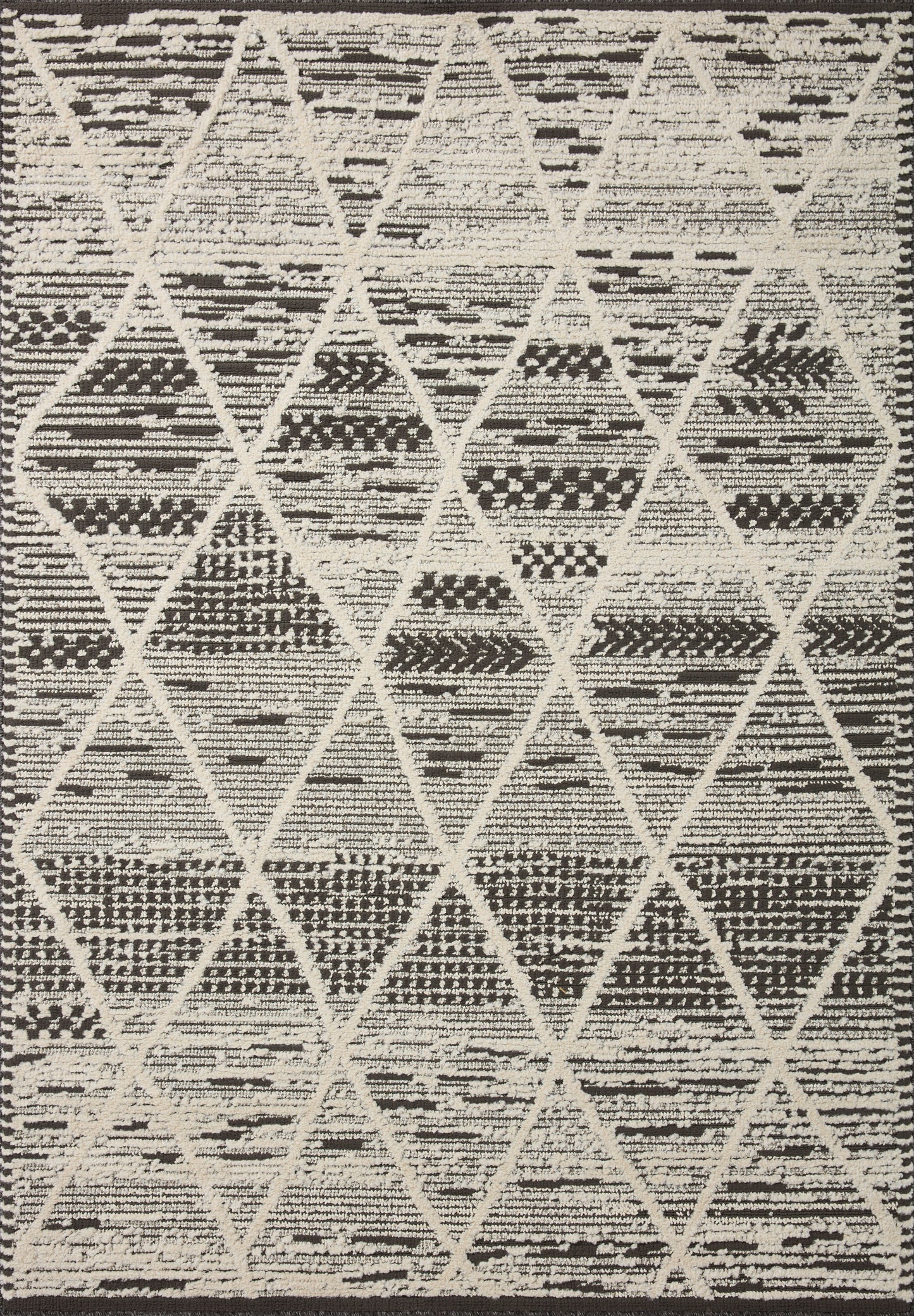 Ines Rug in 03 Charcoal/Ivory