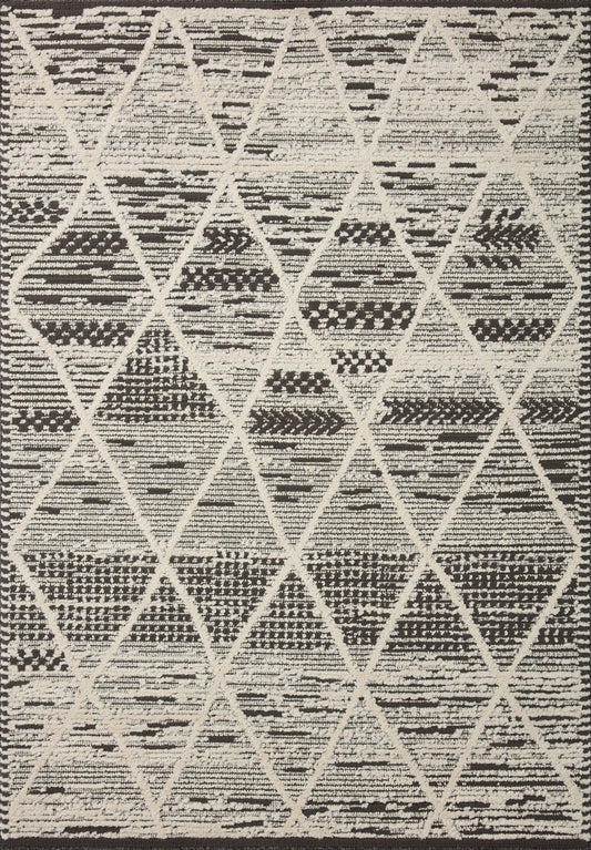 Ines Rug in 03 Charcoal/Ivory