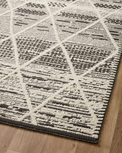 Ines Rug in 03 Charcoal/Ivory