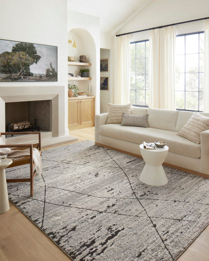 Ines Rug in Grey/Charcoal
