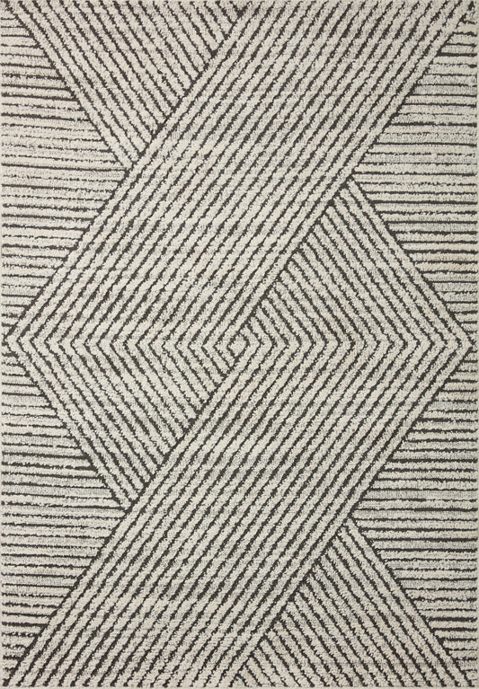 Ines Rug in 06 Charcoal/Ivory