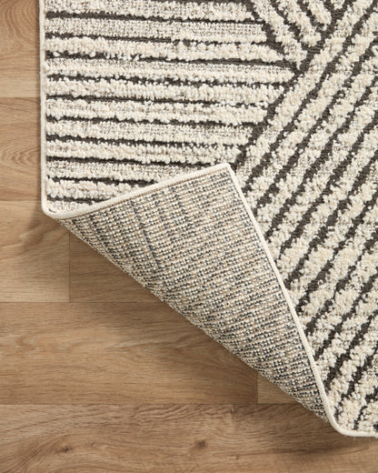 Ines Rug in 06 Charcoal/Ivory