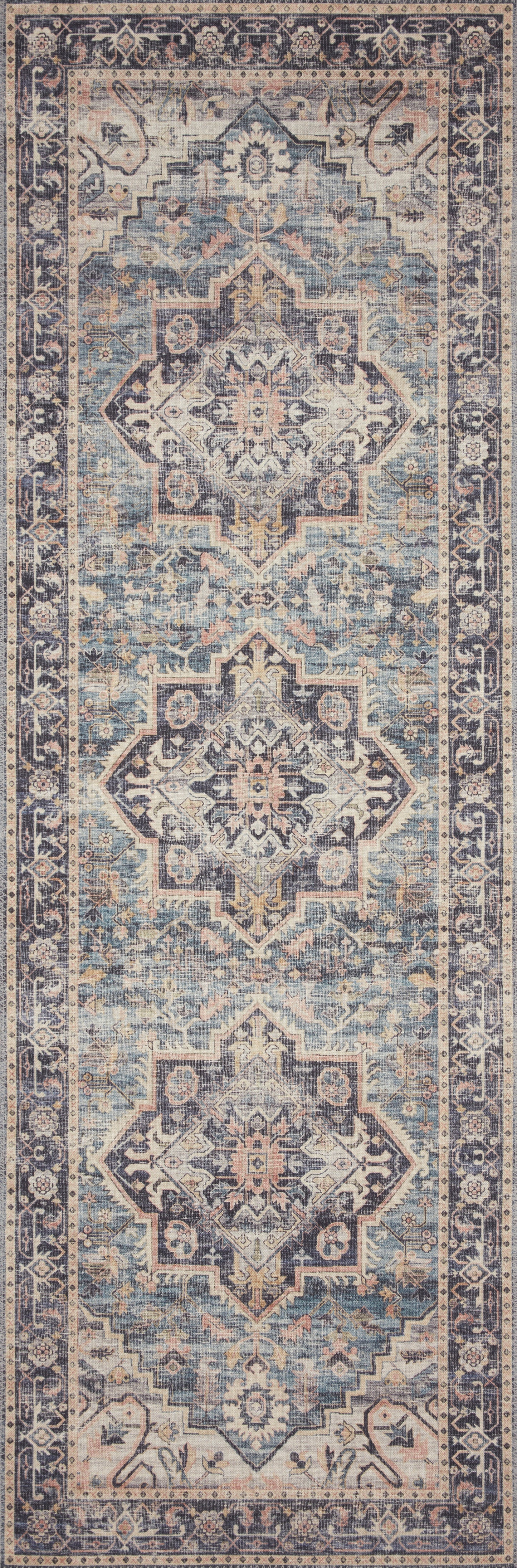 Charlotte Rug in Navy/Multi