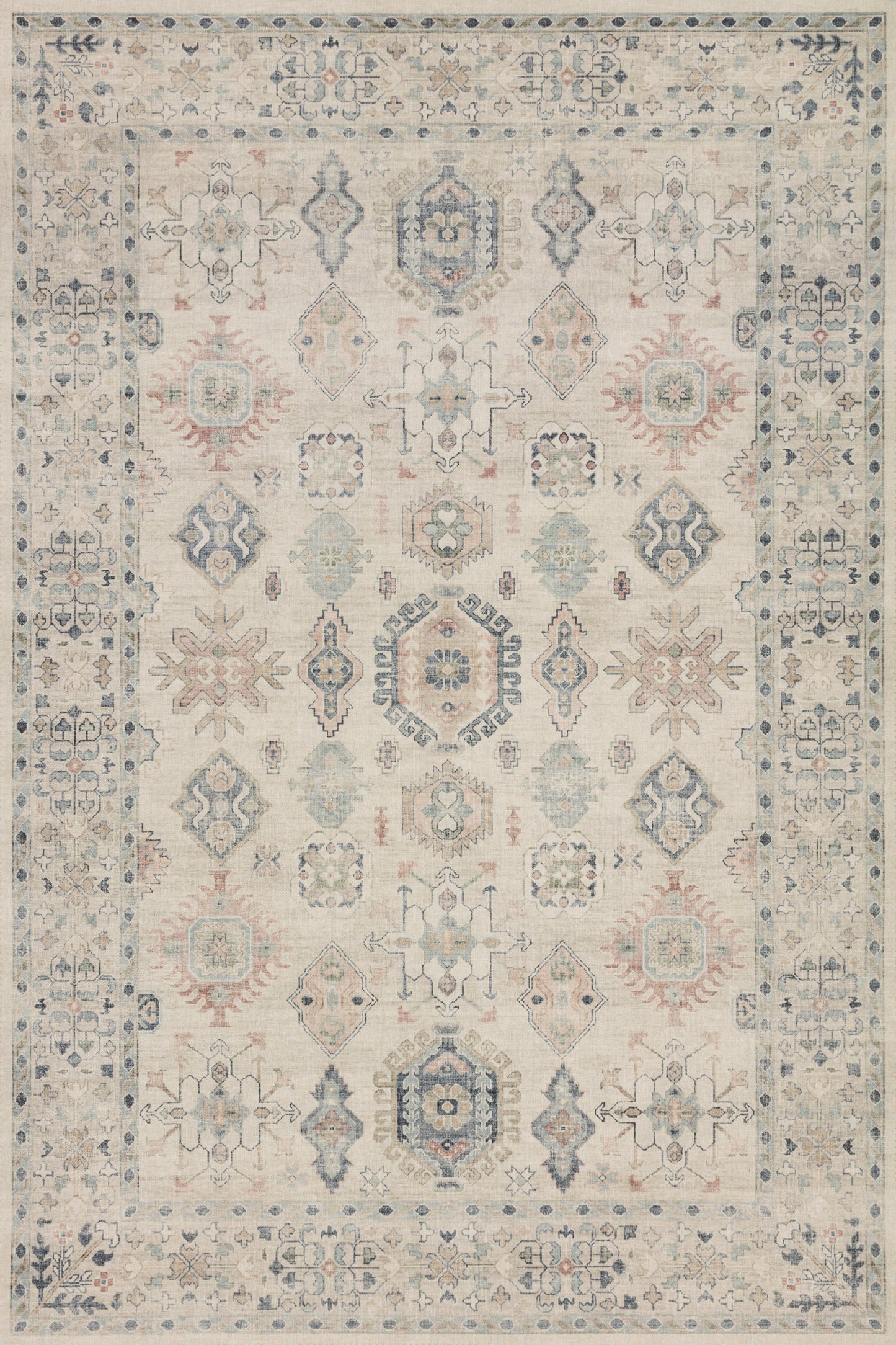 Charlotte Rug in Beige/Multi