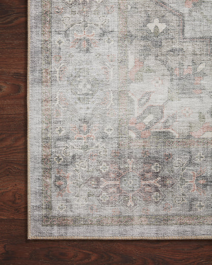 Avery Rug in Dove/Blush