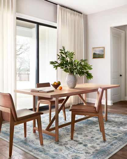 Avery Rug in Ivory/Ocean