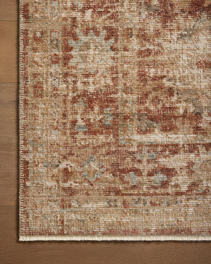 Heirloom Rug in Brick/Multi