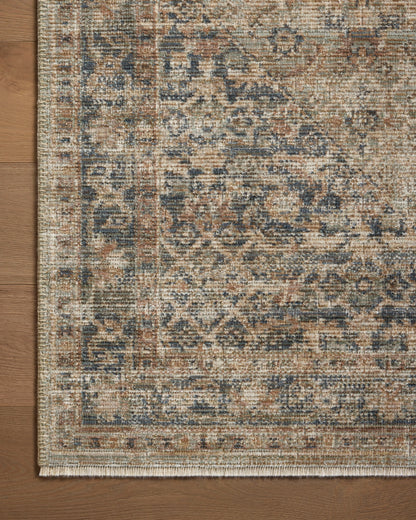Heirloom Rug in Sage/Navy