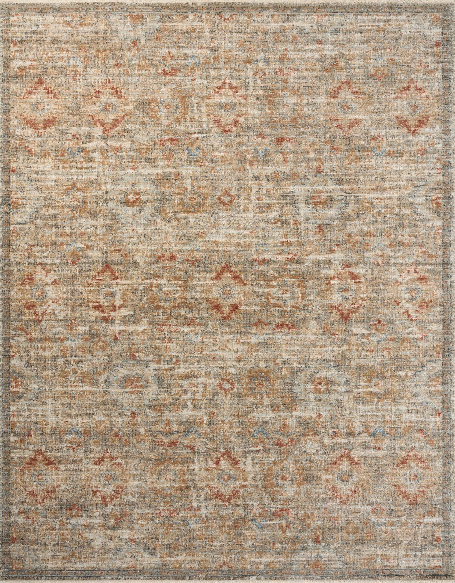 Heirloom Rug in Grey/Sunset