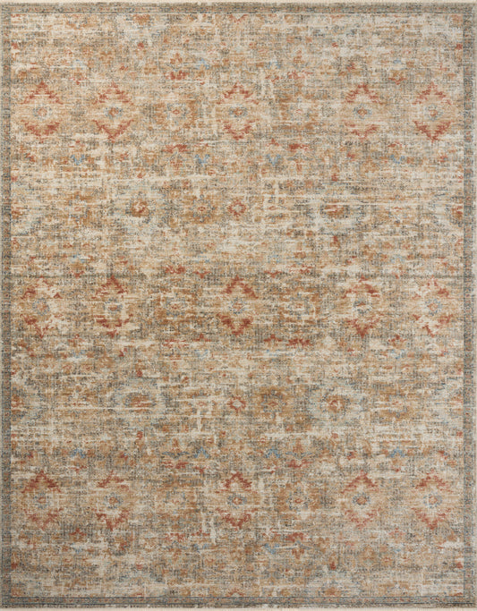 Heirloom Rug in Grey/Sunset