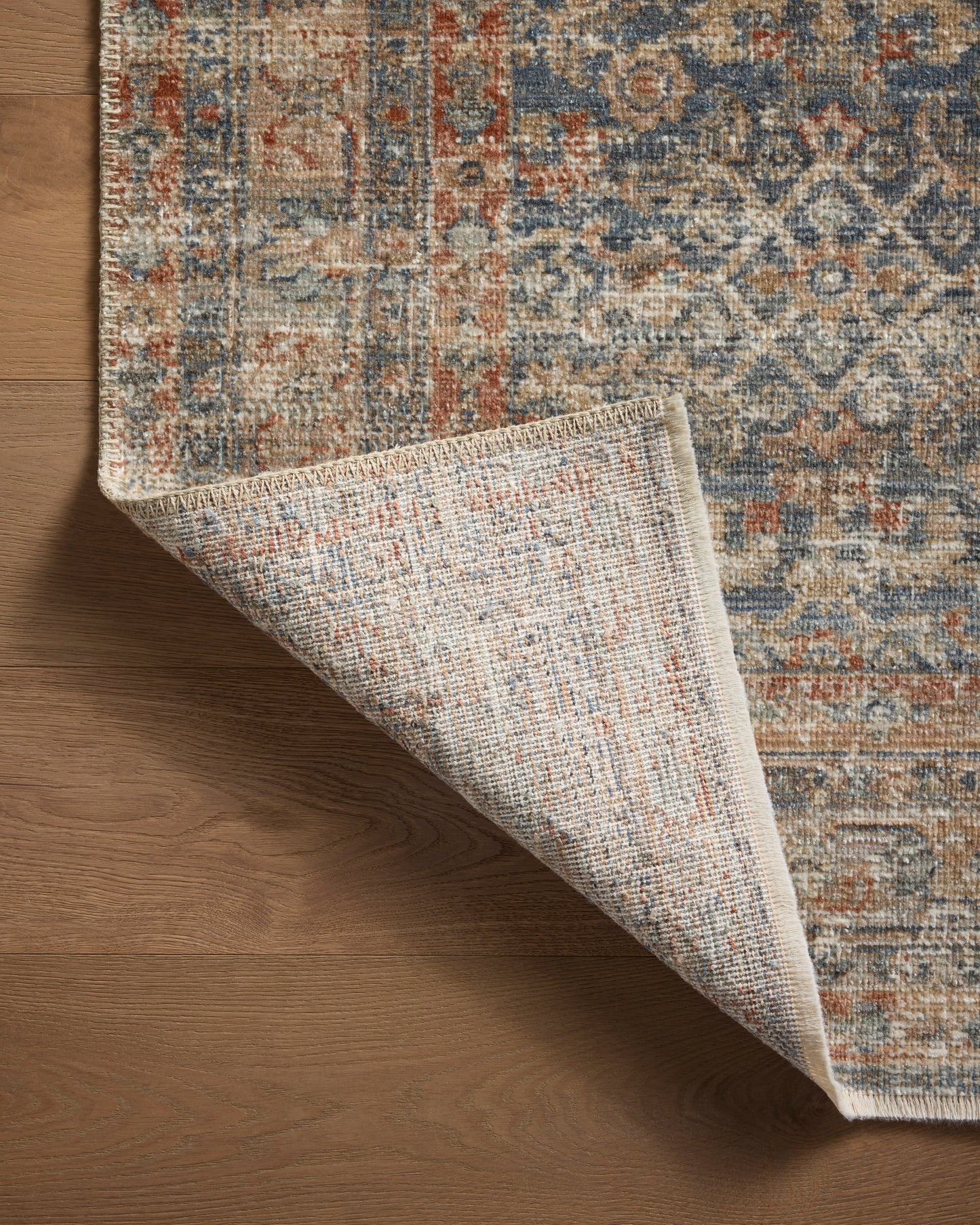 Heirloom Rug in Blue/Rust