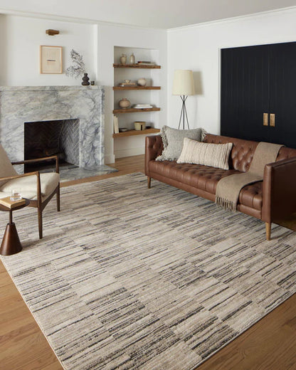 Hunter Rug in Charcoal/Sand