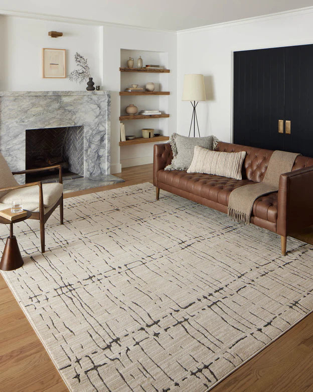Hunter Rug in Sand/Dark Grey