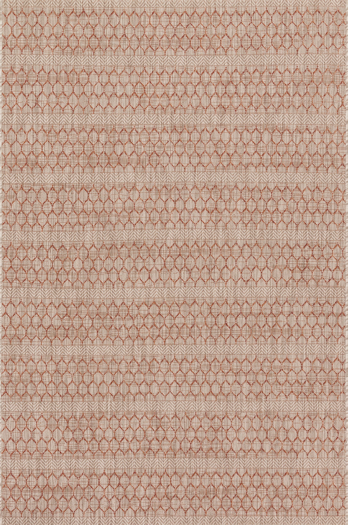 Maui Rug in Beige/Rust