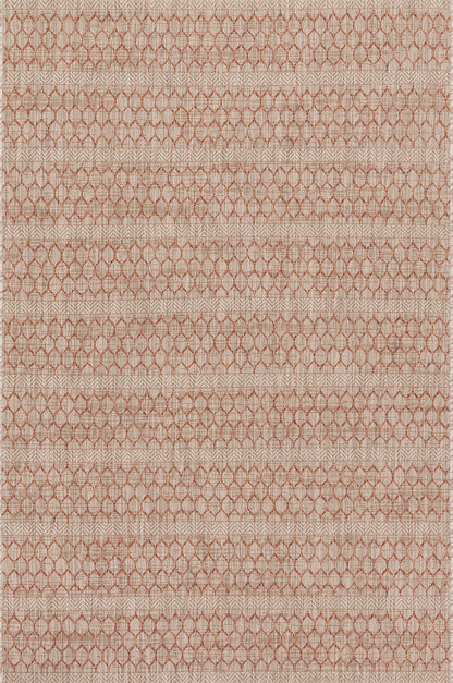 Maui Rug in Beige/Rust