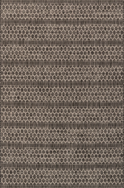 Maui Rug in Black/Grey
