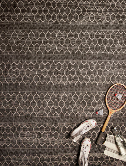 Maui Rug in Black/Grey