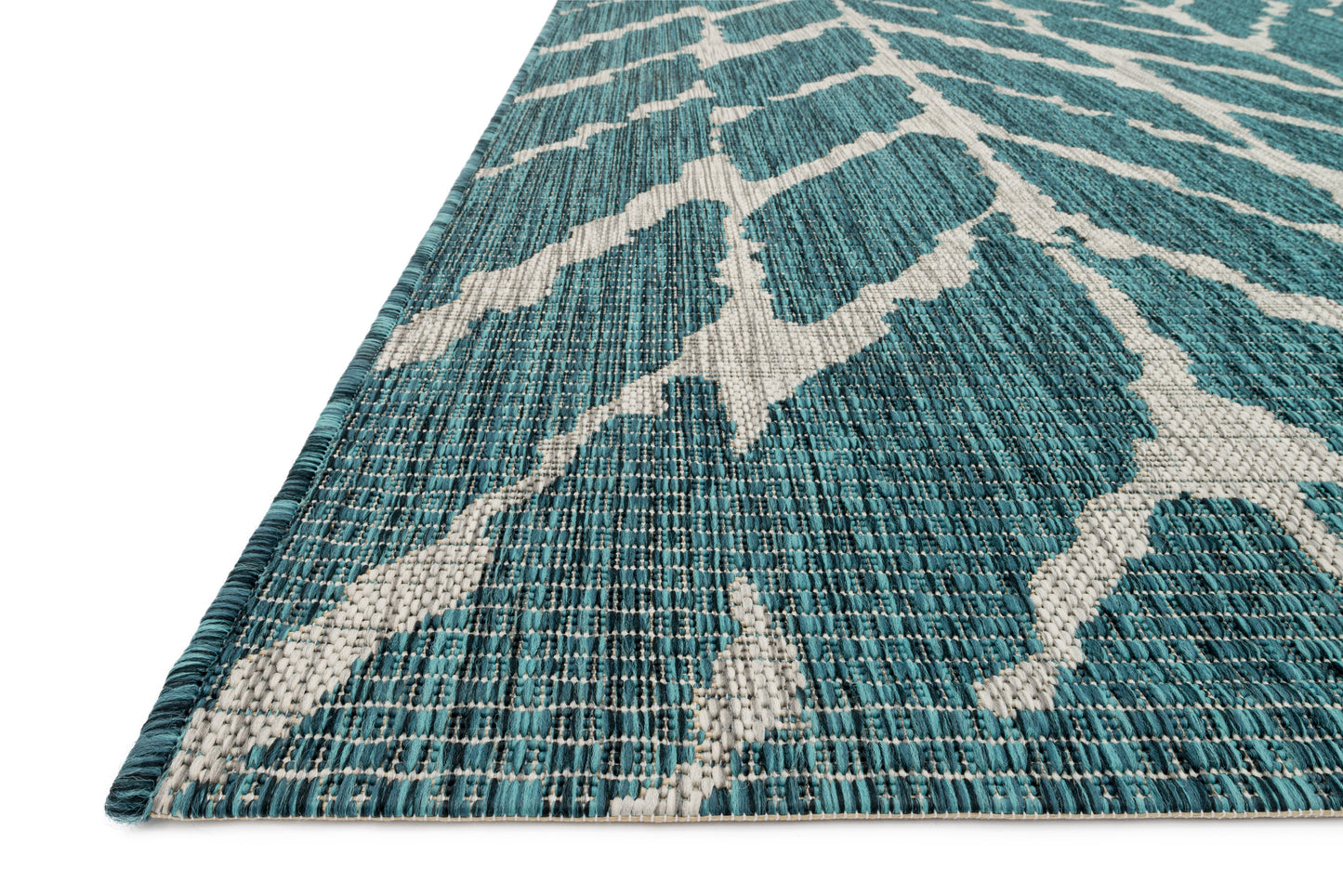 Maui Rug in Teal/Grey