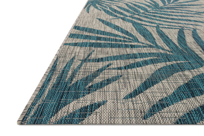 Maui Rug in Grey/Aqua