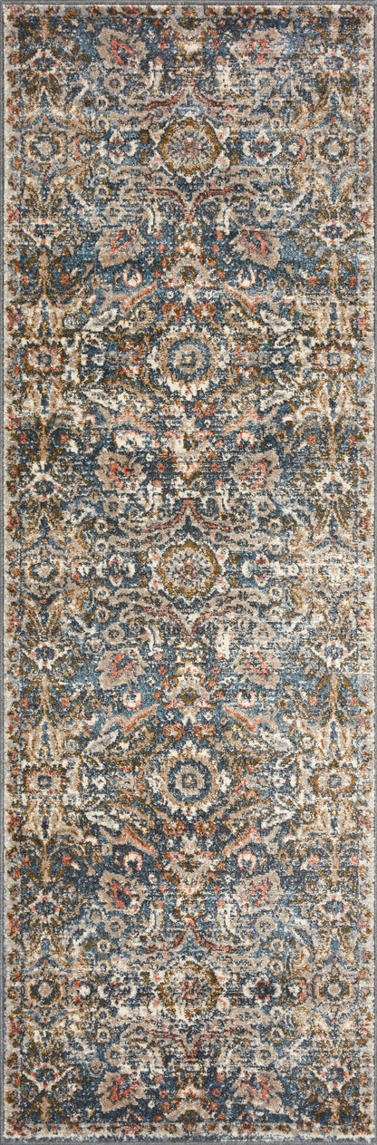 Ingrid Rug in Blue/Sand