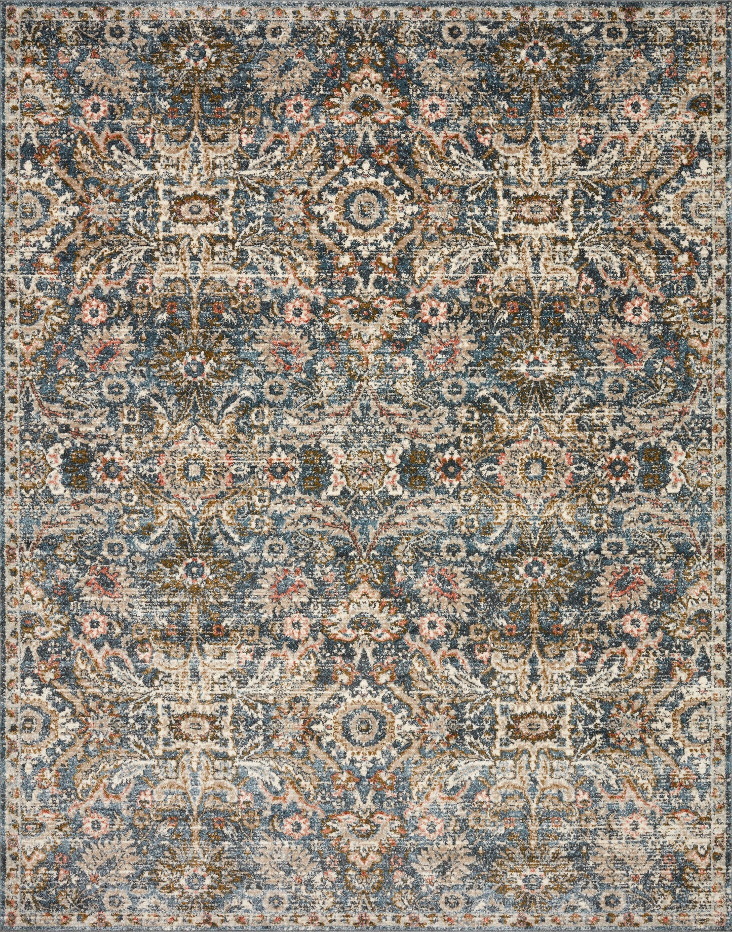 Ingrid Rug in Blue/Sand