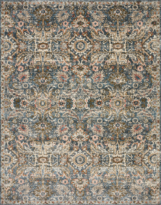 Ingrid Rug in Blue/Sand