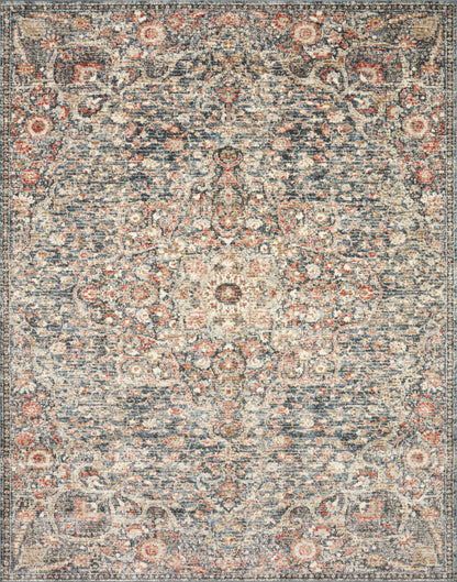 Ingrid Rug in Blue/Spice