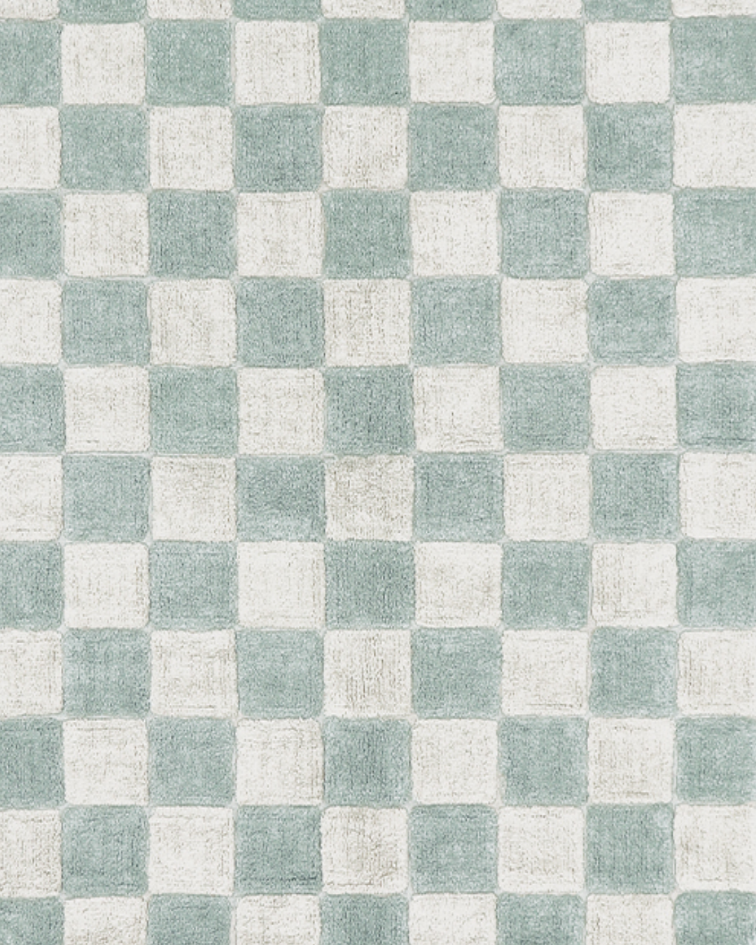 Washable Rug in Kitchen Tiles Blue Sage